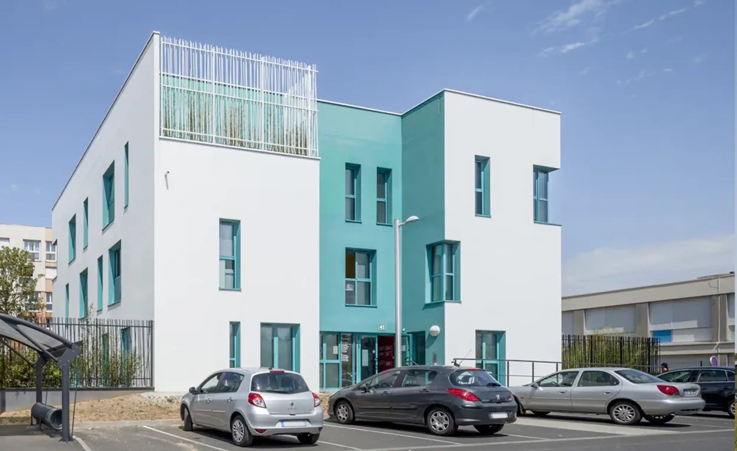Vue en perpective du pôle de santé Grâce de Dieu à Caen